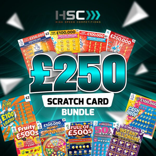 WIN £250 worth of SCRATCH CARDS or £250 TAX FREE CASH! #43