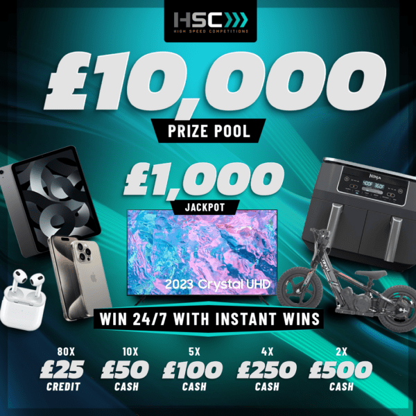 MEGA £10,000 PRIZE POT WITH £1000 JACK POT #11