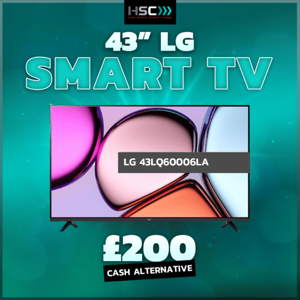 WIN A 43" LG SMART TV OR £200 TAX FREE CASH