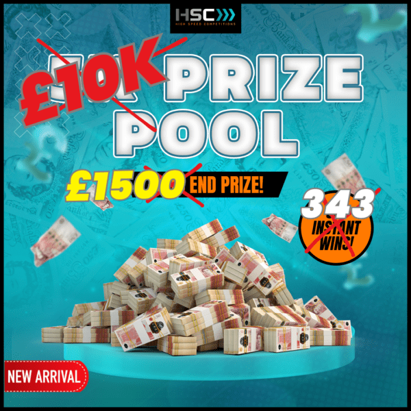 BRAND NEW £10,000 PRIZE POT WITH £1500 END PRIZE!