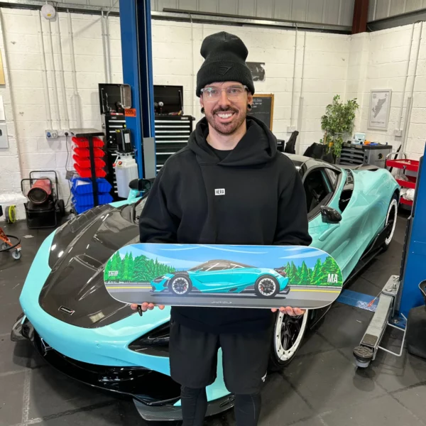 MAT ARMSTRONG SIGNED MCLAREN SKATEBOARD
