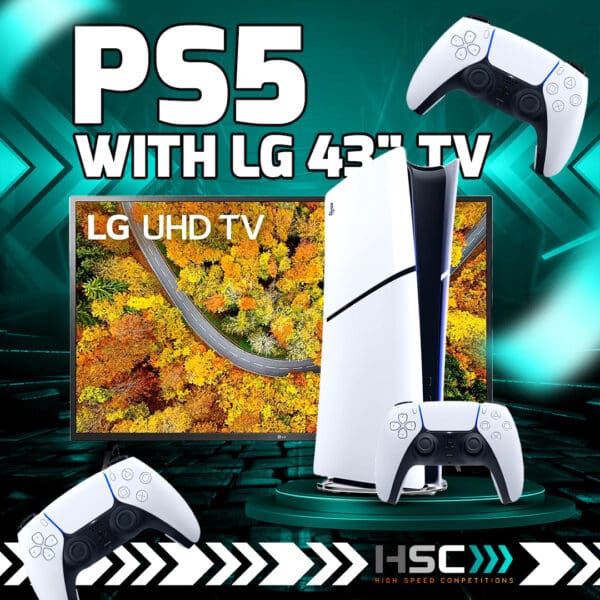 WIN A PS5 + LG43" SMART TV 2