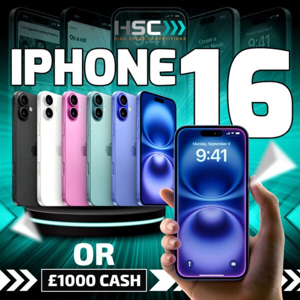 IPHONE 16 OR £1000 TAX FREE CASH