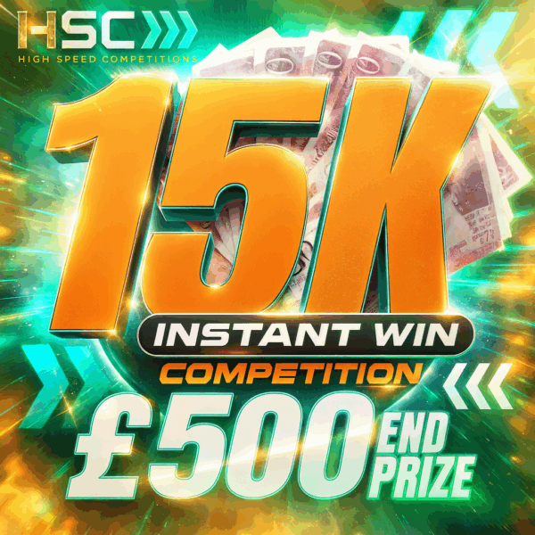 £15,000 INSTANT WIN PRIZE POOL £500 END PRIZE | AUTODRAW COMPETITION